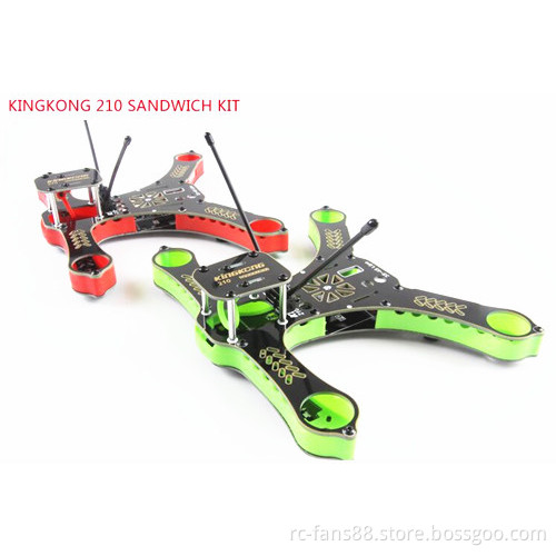 KINGKONG 210 210mm Pcb+Plastic Sandwich Frame Kit With BEC For RC Multirotor